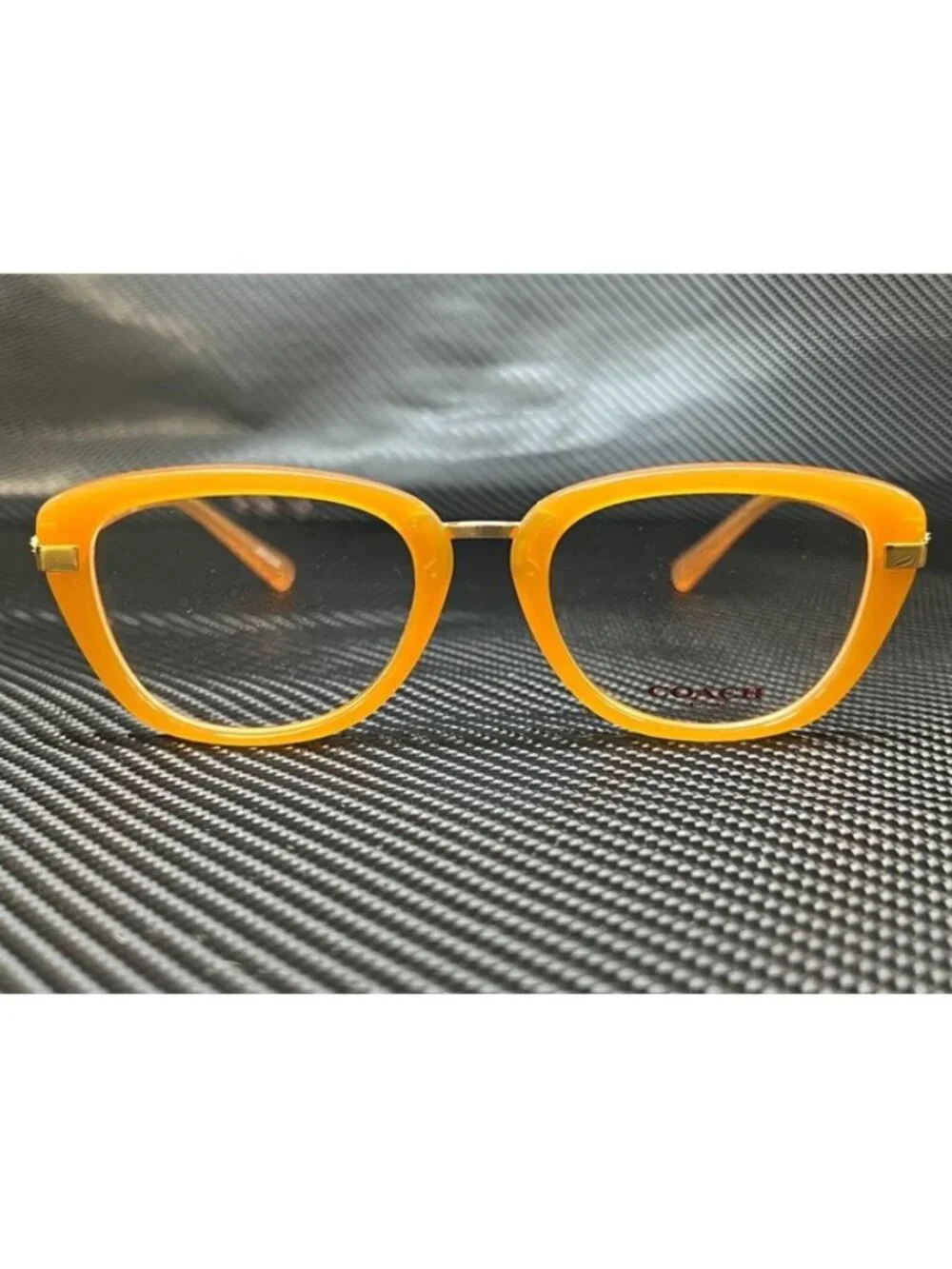New Coach Women  Amber Gold Eyeglasses  50- 19- 135